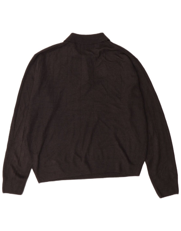 Pulover Dockers pentru bărbați cu gât polo, 2XL, acrilic negru