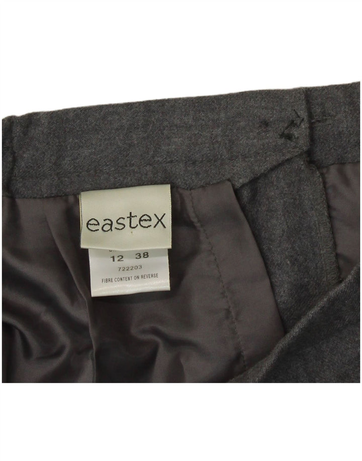 Fusta creion pentru femei Eastex UK 12 Medium W30 Lână gri