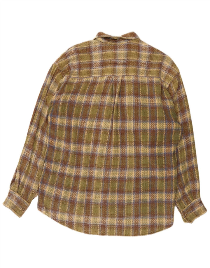 Cămașă de flanel pentru bărbați Trussardi, cu carouri mari, verzi