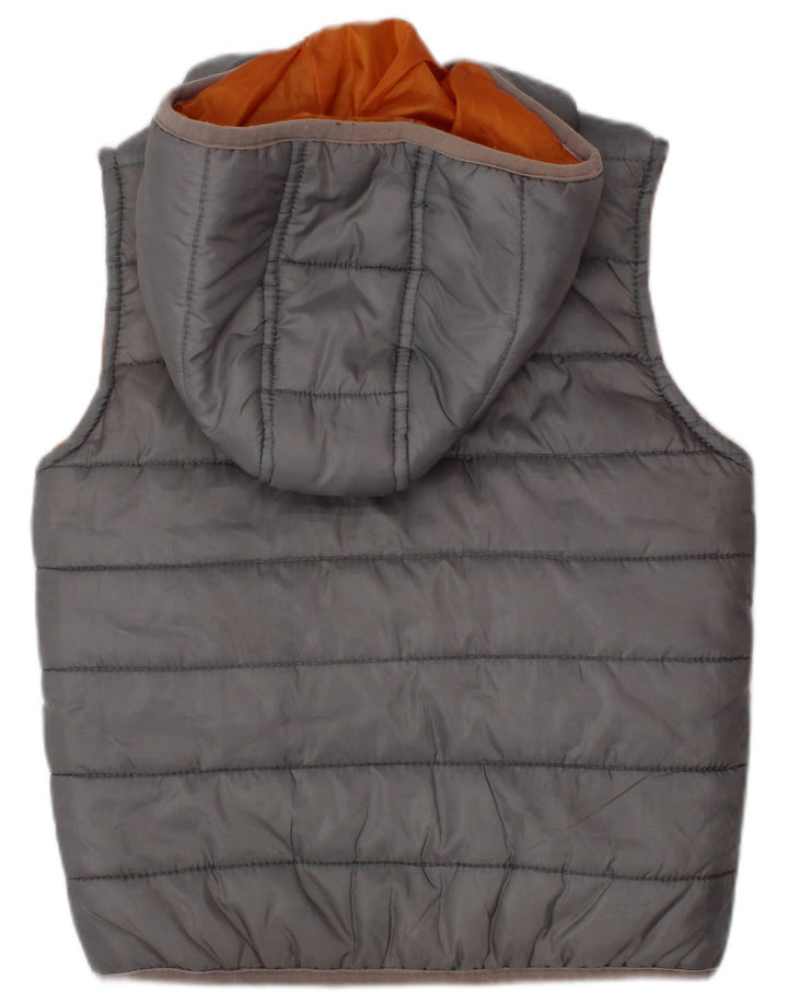 BENCH Gilet căptușit cu glugă pentru băieți 2-3 ani Gri poliester color bloc