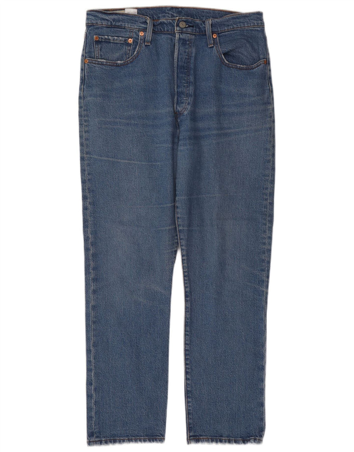 Blugi drepti 501 pentru femei Levi's W34 L28 Bumbac albastru