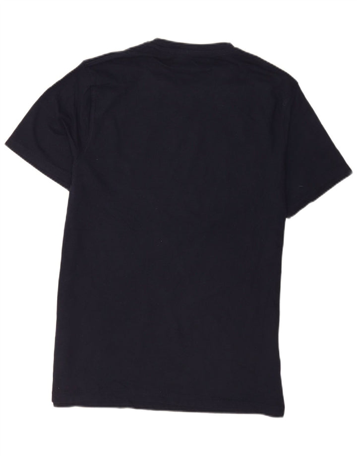 Tricou grafic pentru bărbați Mountain Warehouse Top mediu din bumbac bleumarin