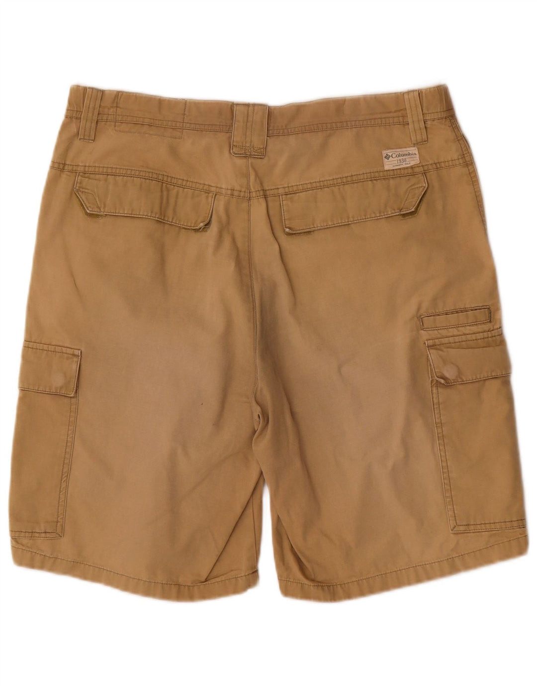 Pantaloni scurți cargo Columbia pentru bărbați, medii W32, bumbac, bej