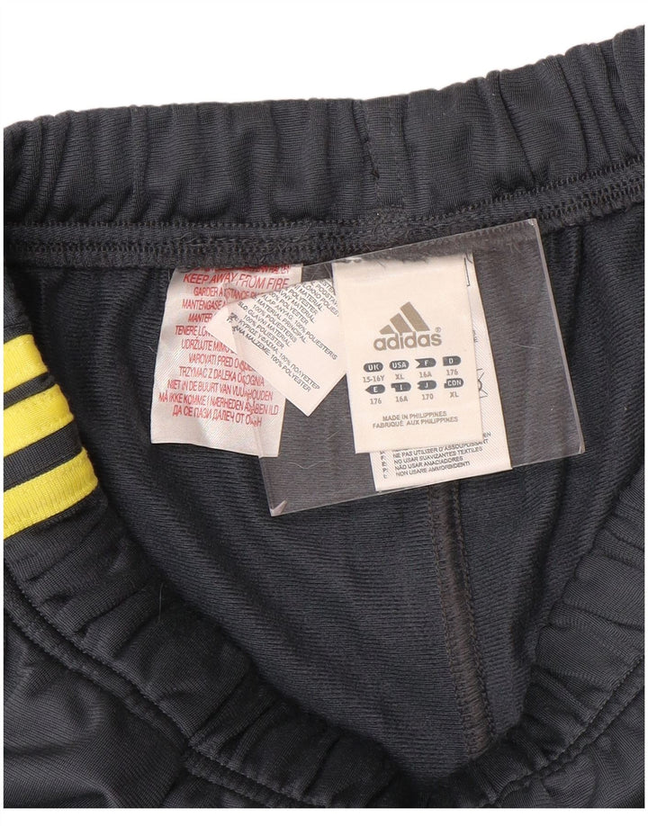 Pantaloni de trening ADIDAS pentru baieti 15-16 ani poliester gri