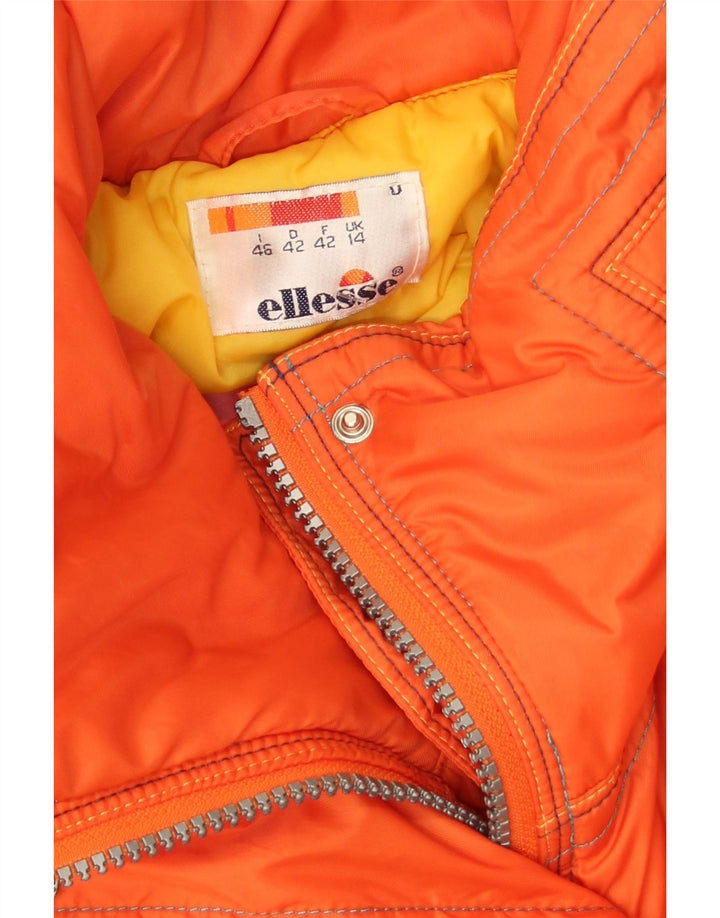 Jachetă de schi Ellesse pentru femei, cu ajustare largă, UK 14, mare, portocaliu, poliamidă