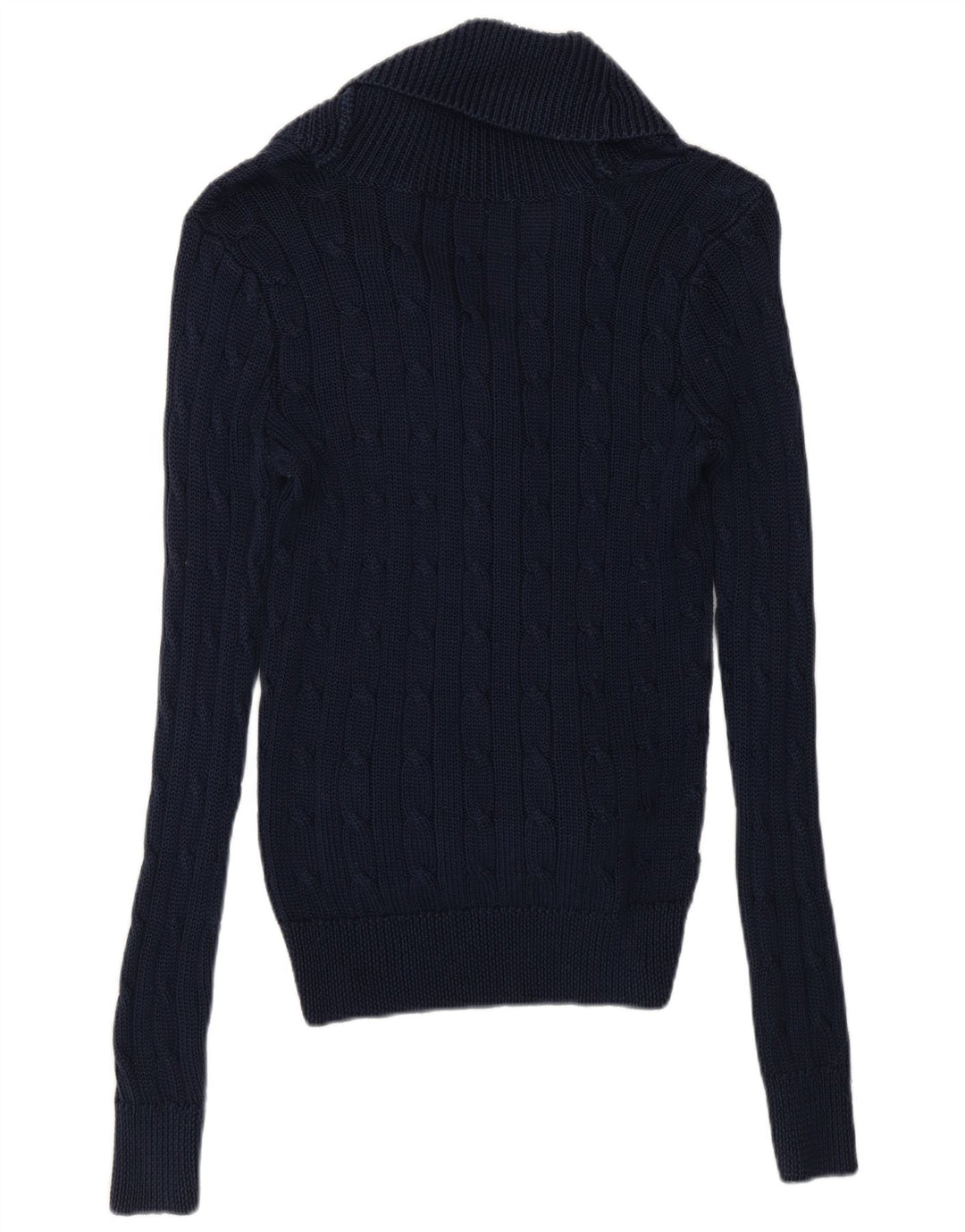 Pulover cardigan pentru femei Ralph Lauren UK 14 Medium Bleumarin