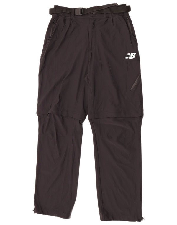 Pantaloni drepti pentru bărbați New Balance Medium W30 L30 Nylon negru