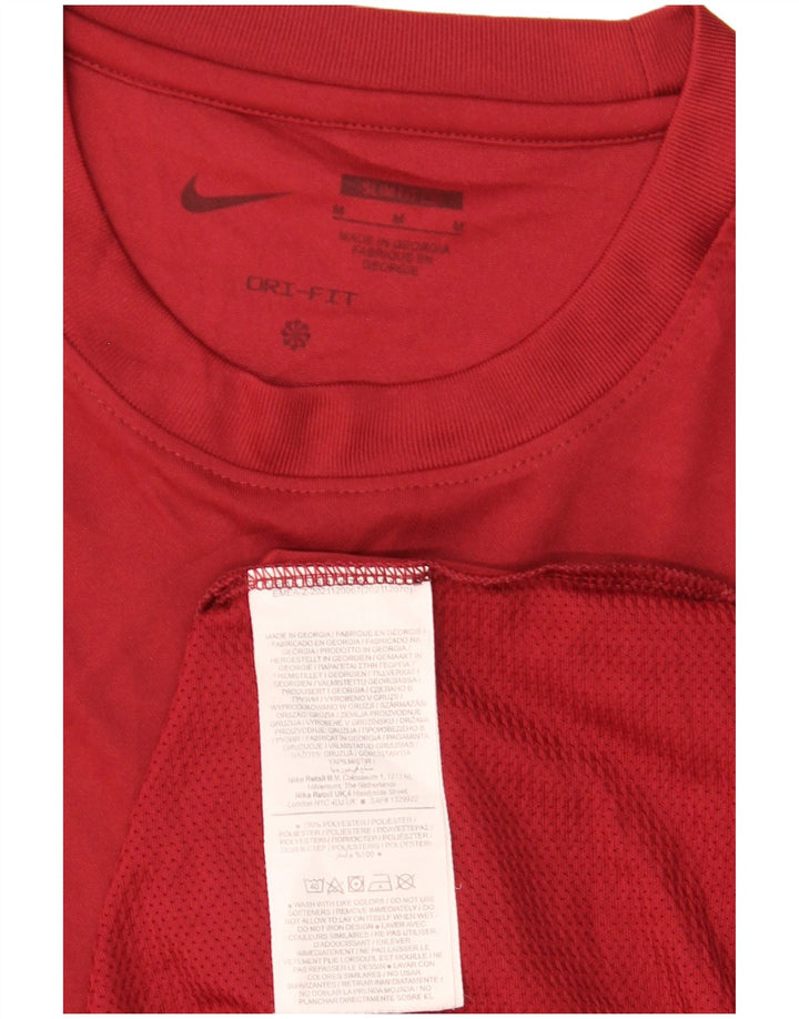 Tricou grafic Nike Dri Fit Slim Fit Top Medium Maroon Poliester