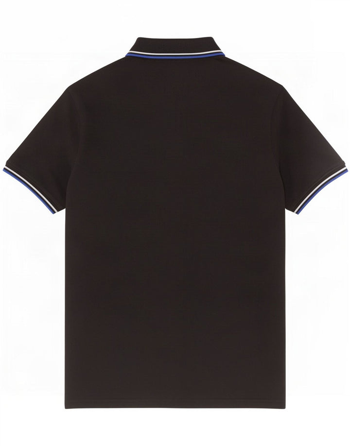 Tricou polo Champion pentru bărbați, bumbac mediu negru