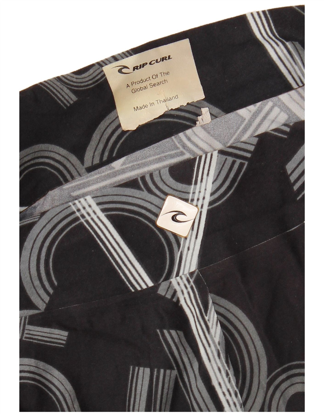 Pantaloni scurți de înot grafic RIP CURL pentru bărbați, mari, negri