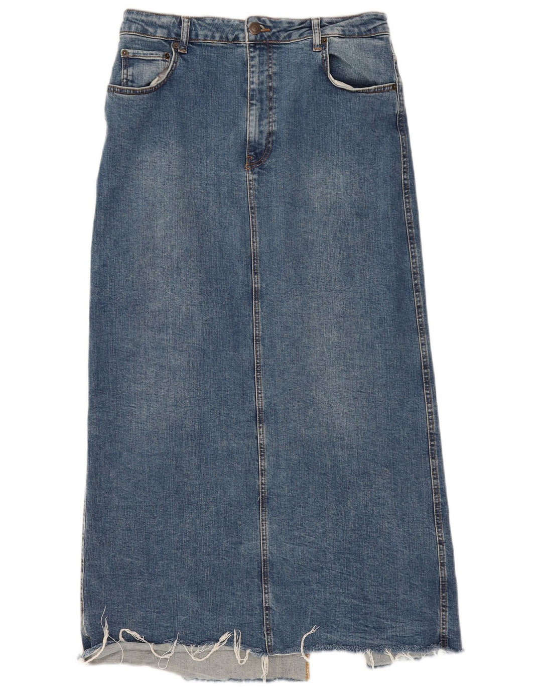 Fusta de blugi pentru femei Zara XL W32 Albastru