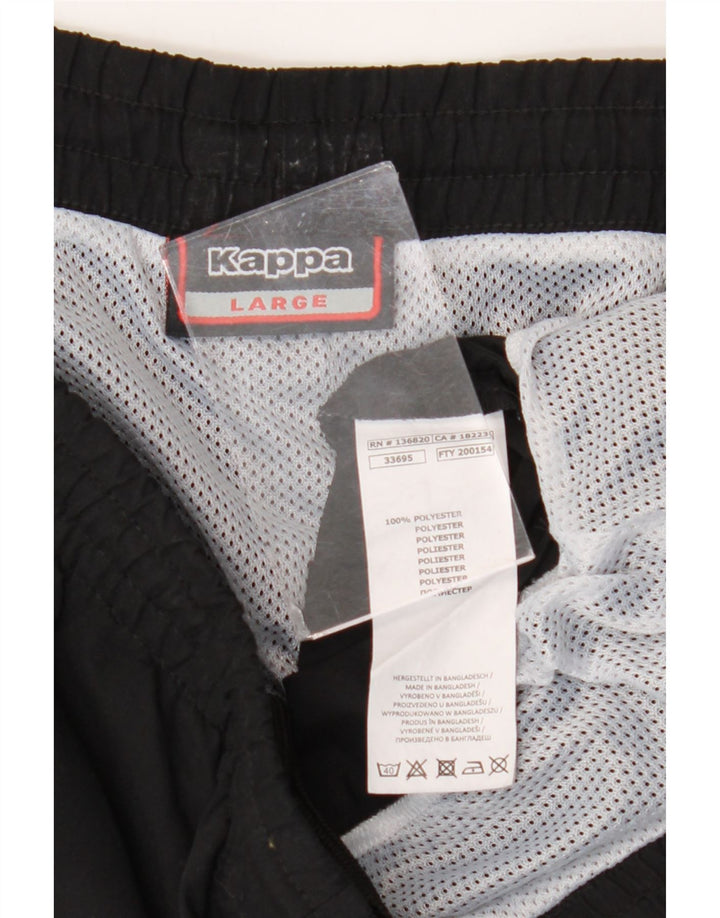 Pantaloni scurți sport KAPPA pentru bărbați, mari, negru, poliester