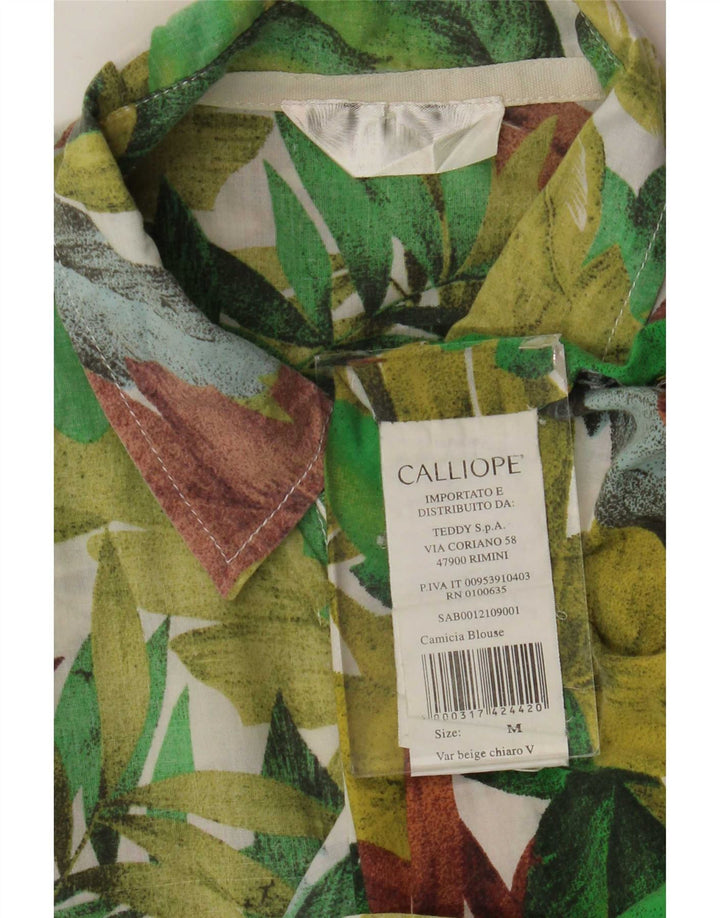Cămașă pentru bărbați Calliope cu mânecă scurtă, verde mediu, bumbac floral