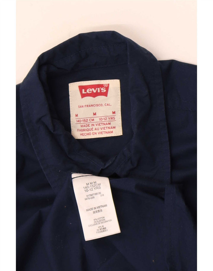 Cămașă Levi's Băieți 10-11 Ani Mediu Bumbac Bleumarin
