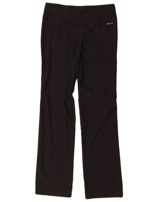 Pantaloni de trening Nike Dri Fit pentru femei UK 10 Poliester negru mic