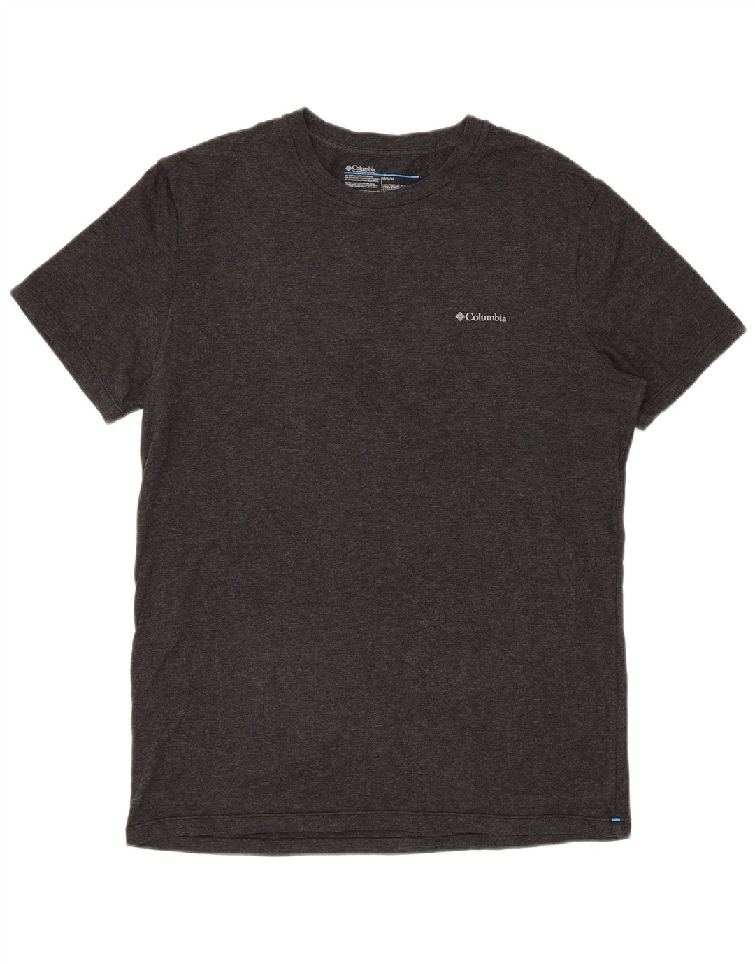 Tricou obișnuit Columbia cu mânecă scurtă pentru bărbați, top mediu, gri bumbac cu pete