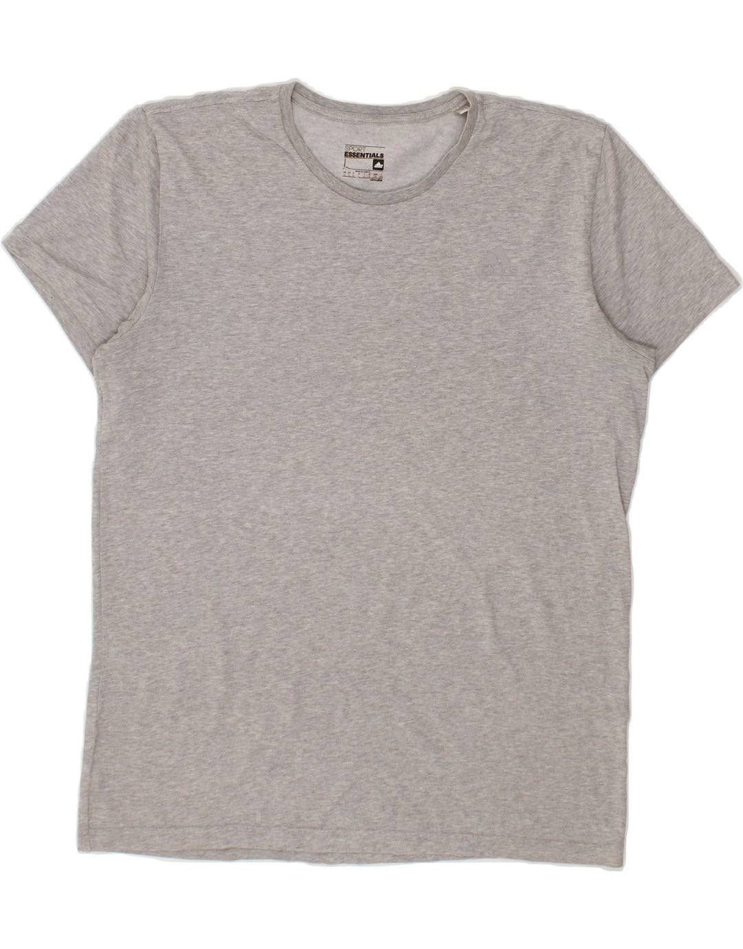 ADIDAS Mens Climalite T-Shirt Top Large Grey Cotton Vintage Adidas and Second-Hand Adidas from Messina Hembry 