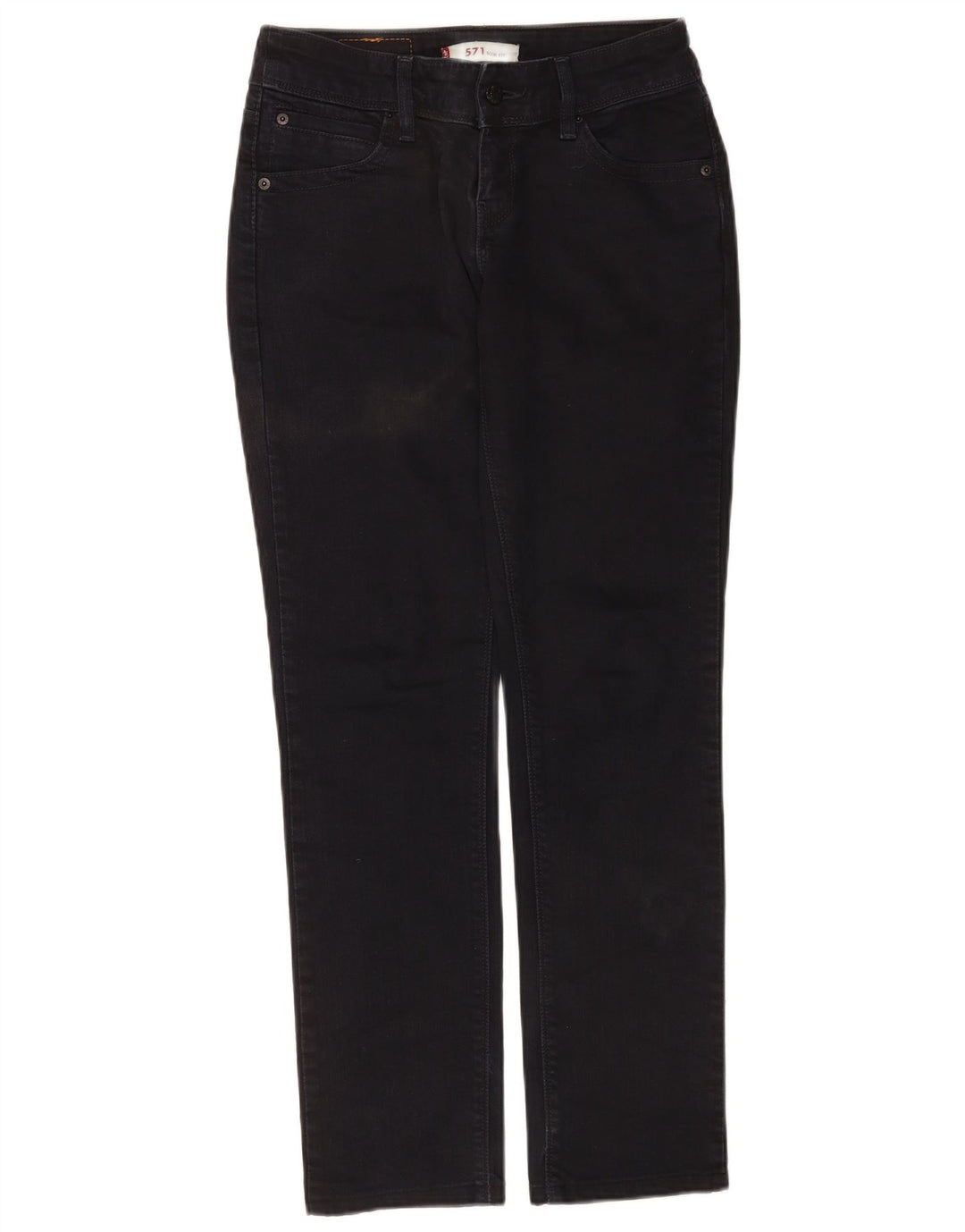 Blugi Levi's 571 Slim pentru femei W29 L30 bumbac negru