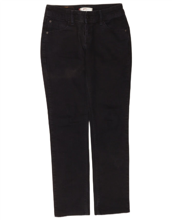 Blugi Levi's 571 Slim pentru femei W29 L30 bumbac negru