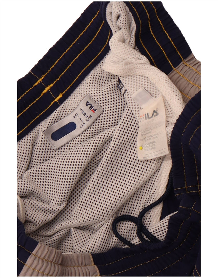 Pantaloni scurți de înot Fila pentru bărbați Cargo XL bleumarin din poliamidă color bloc