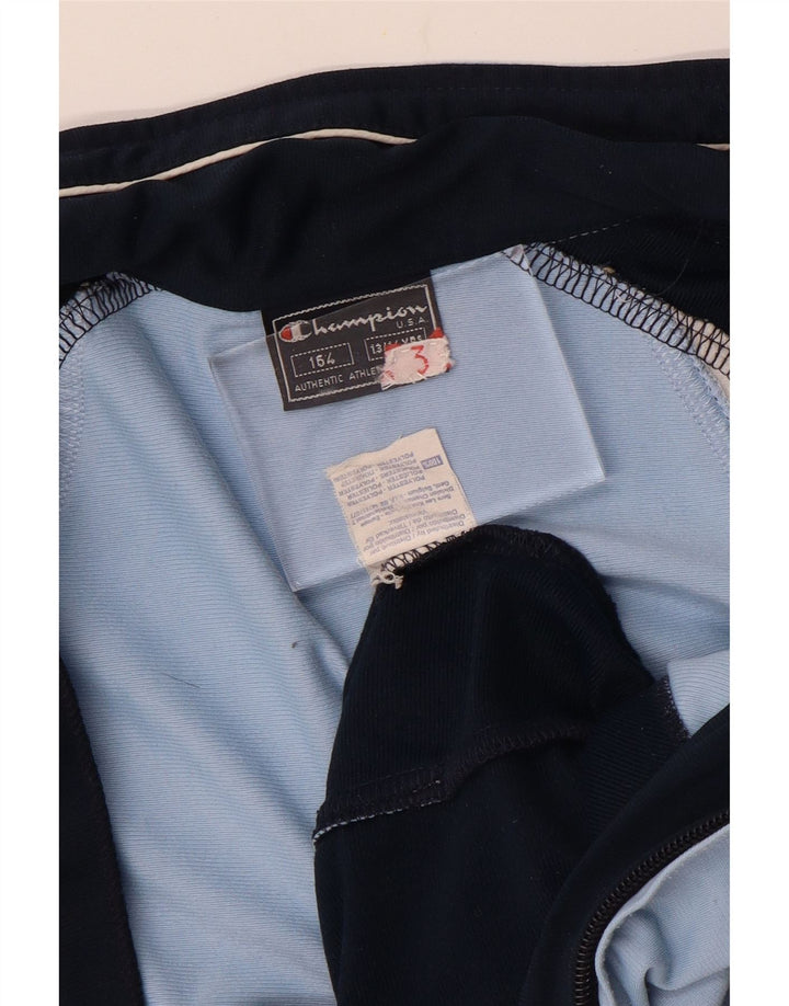 Jachetă de trening pentru băieți CHAMPION 13-14 ani, poliester color-bloc albastru