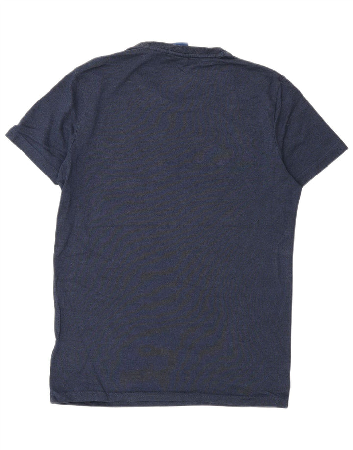 Tricou grafic pentru bărbați Superdry Top mediu din bumbac bleumarin