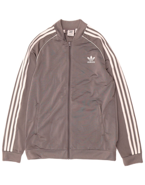 Jachetă de trening pentru băieți Adidas 15-16 ani poliester gri