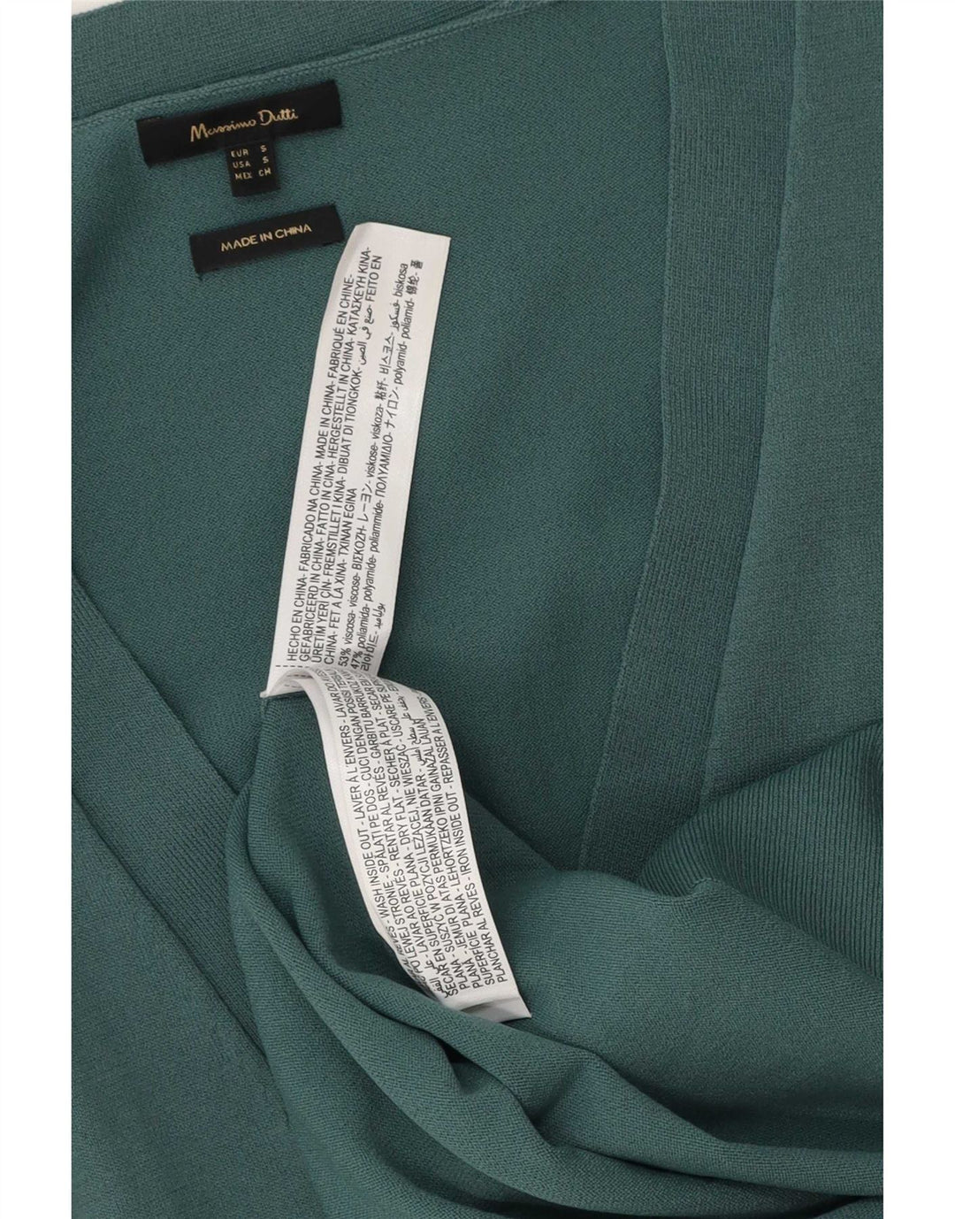Pulover cardigan supradimensionat pentru femei Massimo Dutti UK 10 Small Green Viscose