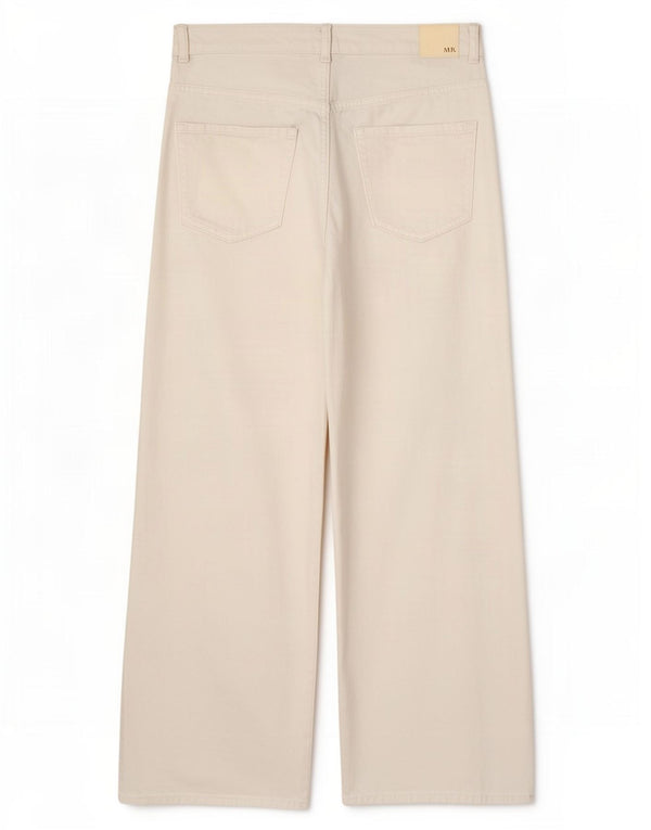 Blugi de damă Zara cu talie înaltă cu picioare largi EU 40 Medium L30 L29 Alb