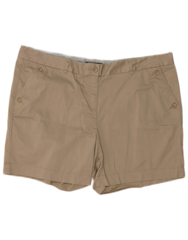Pantaloni scurti chino pentru femei Laura Ashley UK 20 2XL W40 bumbac bej