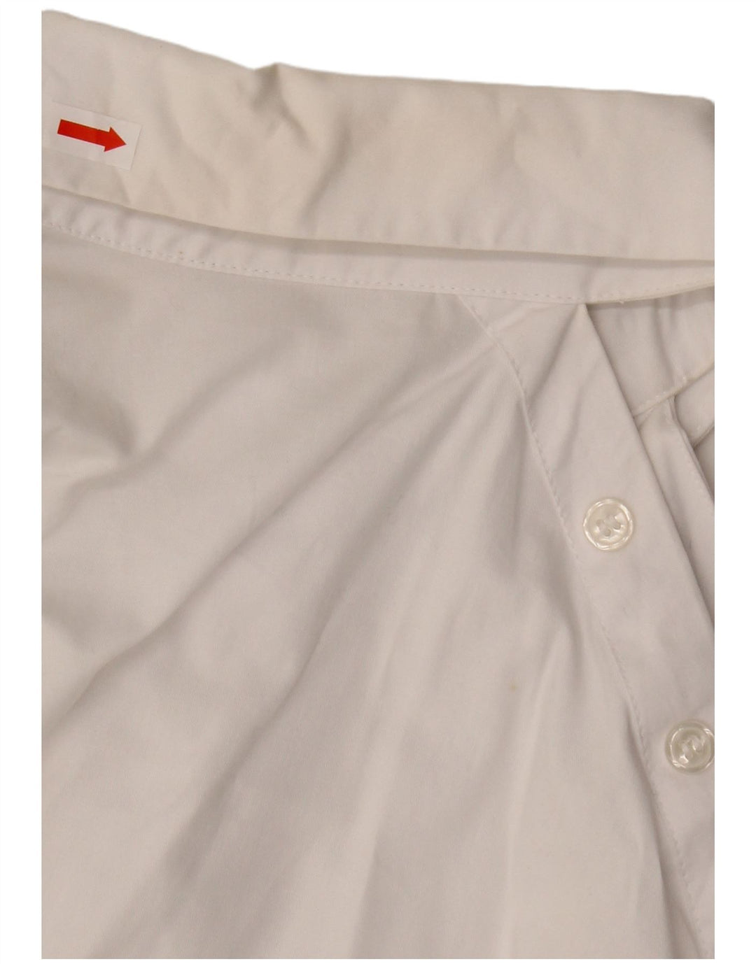 Bluză cămașă oversize pentru femei Zara UK 10 Bumbac alb mic