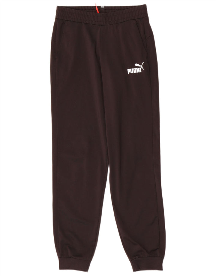 Puma Băieți Pantaloni Trening Pantaloni Joggeri 13-14 Ani Poliester Negru