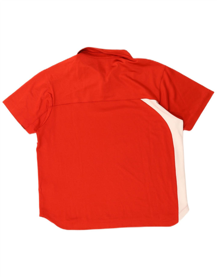 Tricou polo Fila pentru bărbați, mare, roșu, poliester color bloc