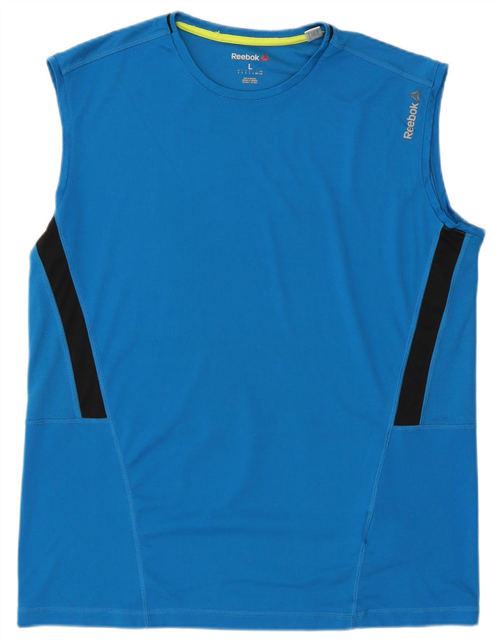 Vestă Reebok pentru bărbați, mare, albastru, poliester