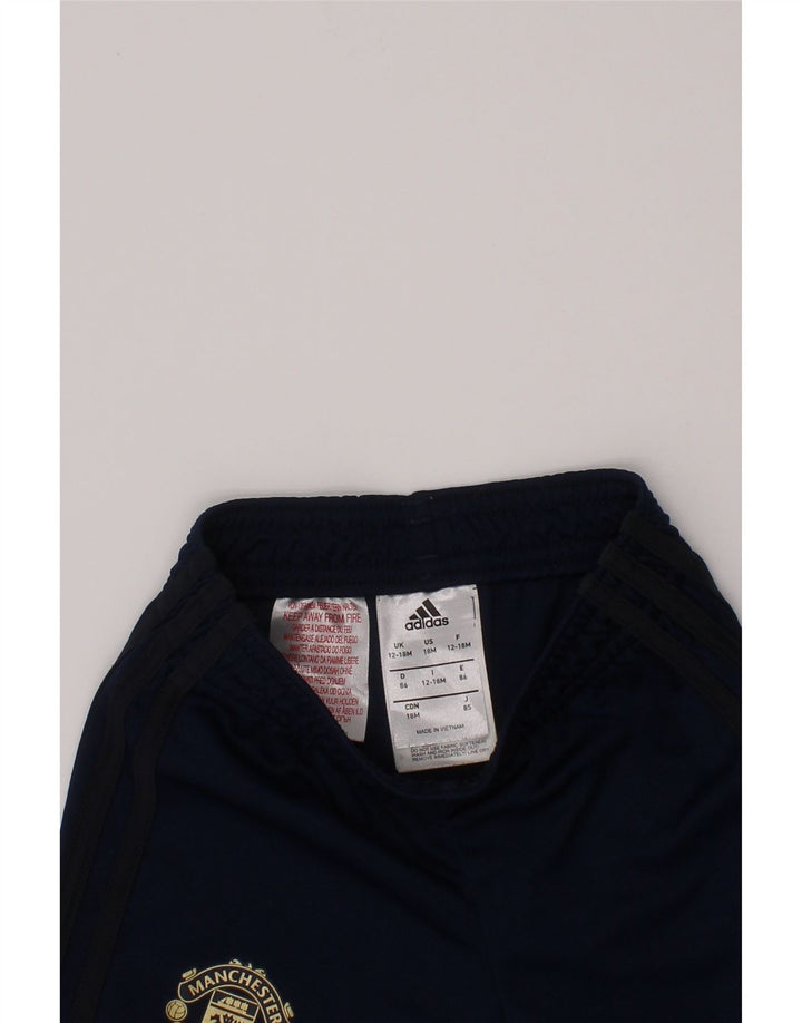 Pantaloni scurți sport ADIDAS pentru bebeluși Manchester United 12-18 luni bleumarin