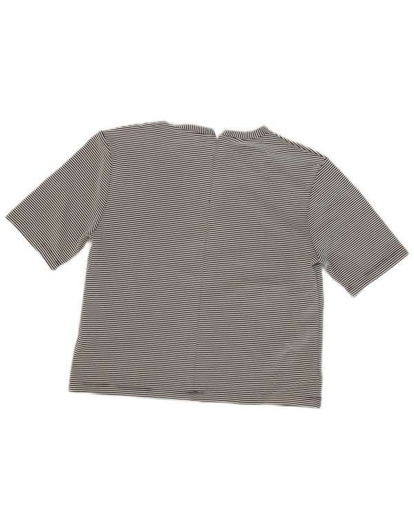 Topshop Tricou pentru femei Top UK 10 Small Black Pinstripe