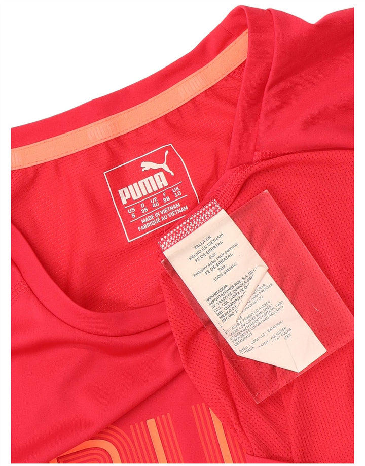 Tricou grafic Puma pentru femei Top UK 10 Small Red Poliester