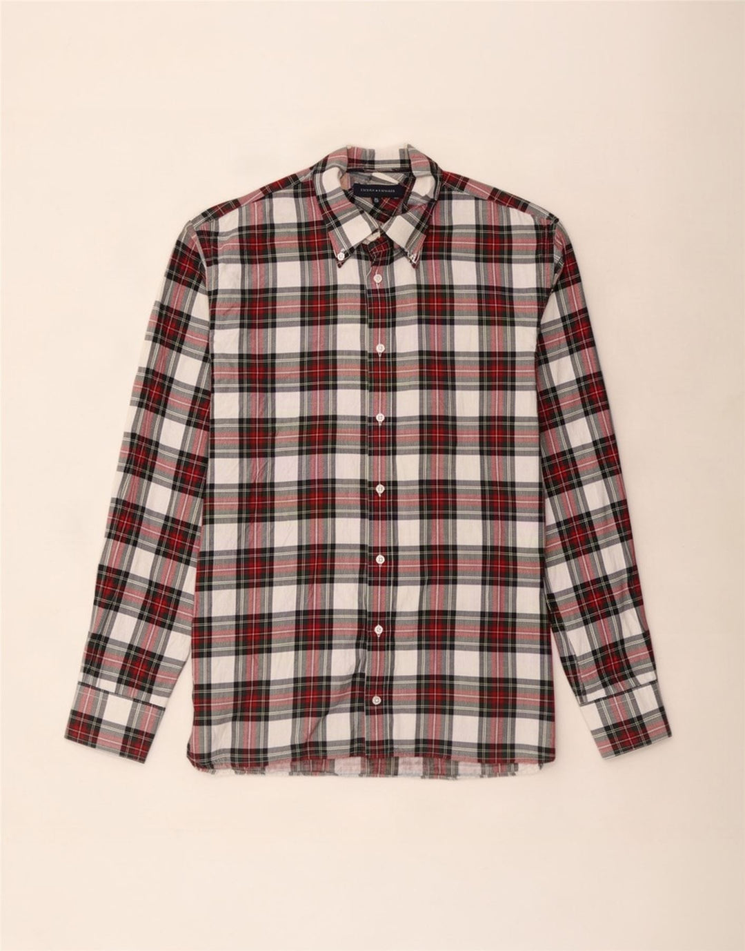 Cămașă de flanel pentru bărbați Tommy Hilfiger, bumbac roșu cu carouri XL