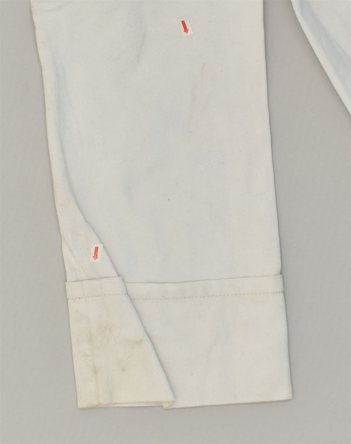 MASSIMO DUTTI Womens Capri Jeans W28 L24 White Cotton | Vintage Massimo Dutti | Thrift | Second-Hand Massimo Dutti | Used Clothing | Messina Hembry 