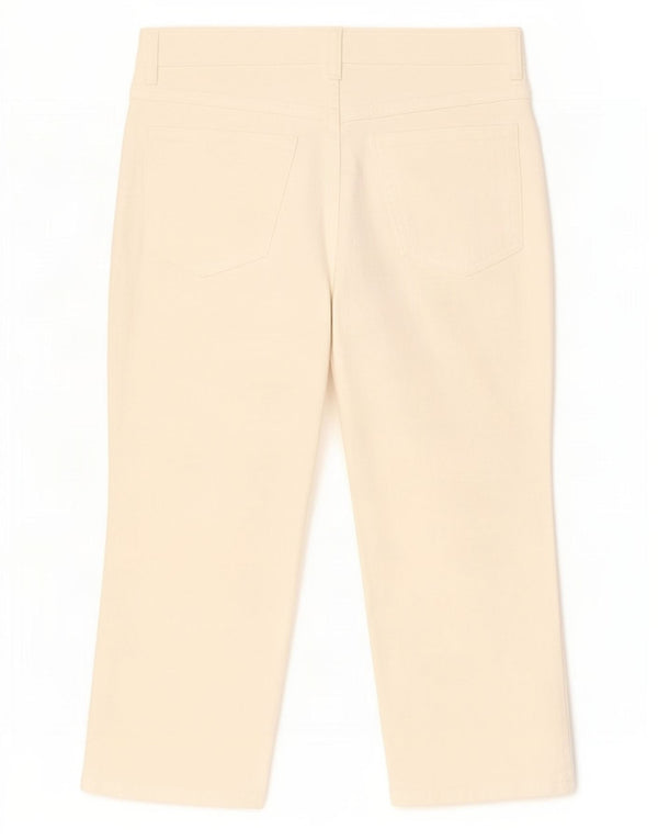 Blugi Capri pentru femei Marks & Spencer UK 14 Medium W30 L20 Bumbac alb