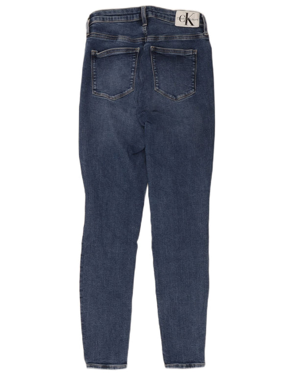 Calvin Klein Blugi skinny cu talie înaltă pentru femei L30 L26 Bumbac albastru