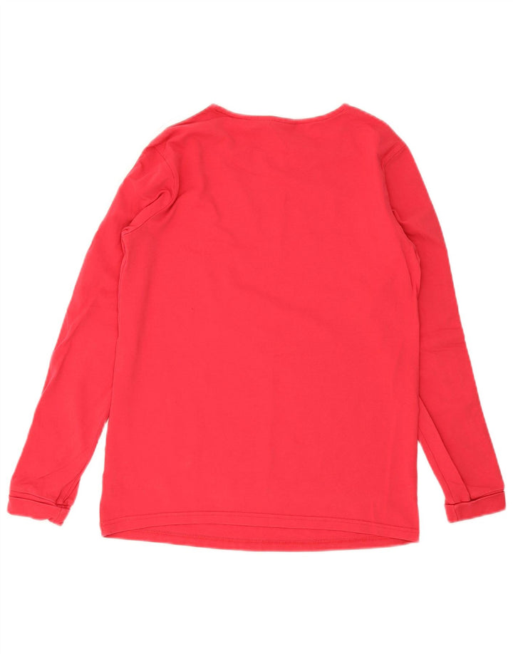 Top pentru femei Adidas cu mânecă lungă UK 10 Small Red Colorblock