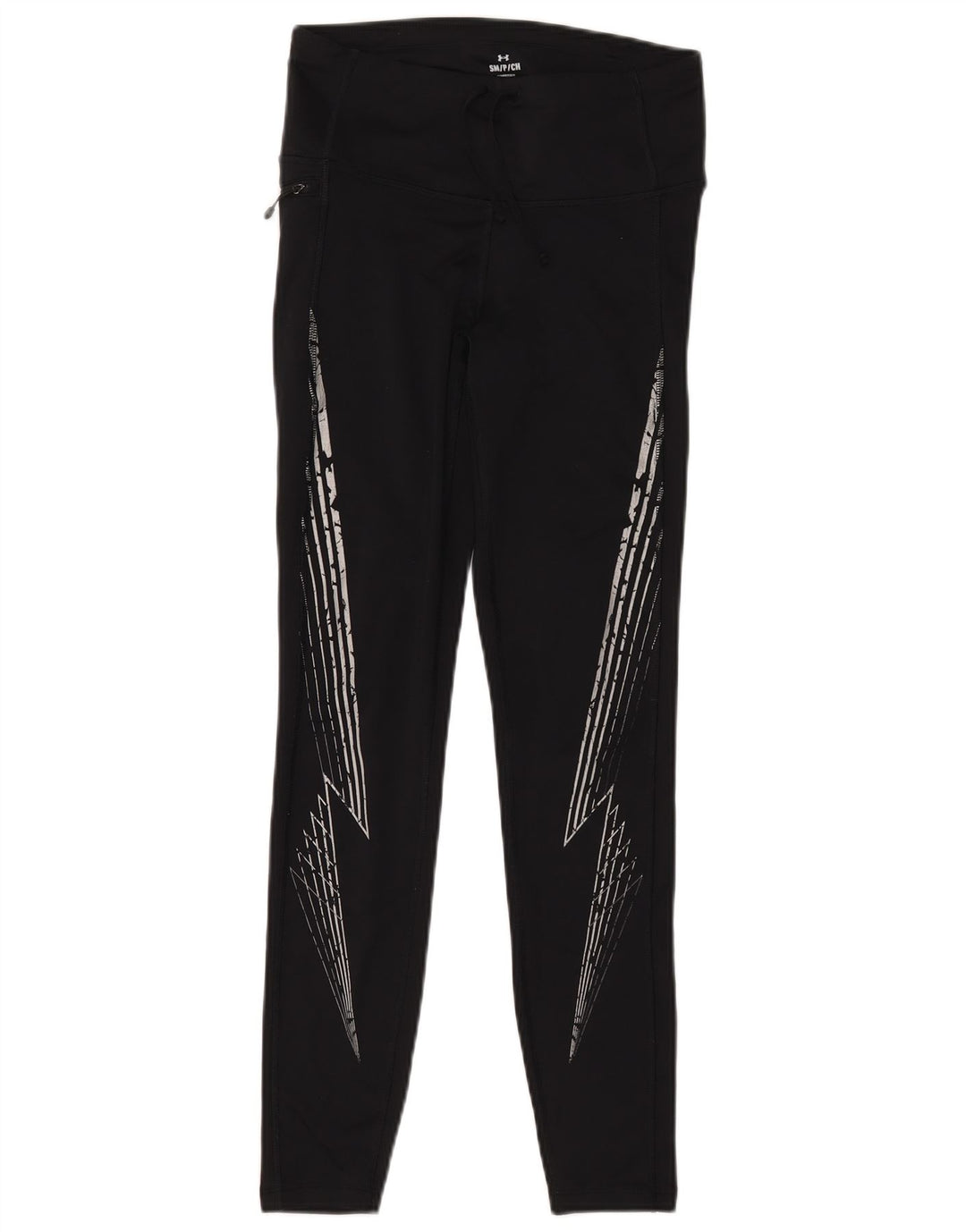 Leggings pentru femei UNDER ARMOUR UK 10 Poliamidă geometrică neagră mică