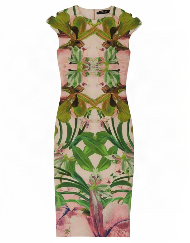 Rochie Ted Baker pentru damă, modelată, mărimea 1 XS, poliester floral multicolor