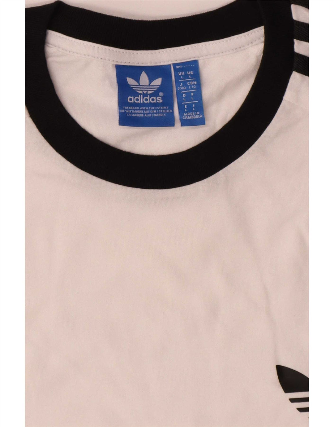 Tricou pentru bărbați Adidas Top mare, alb, bumbac