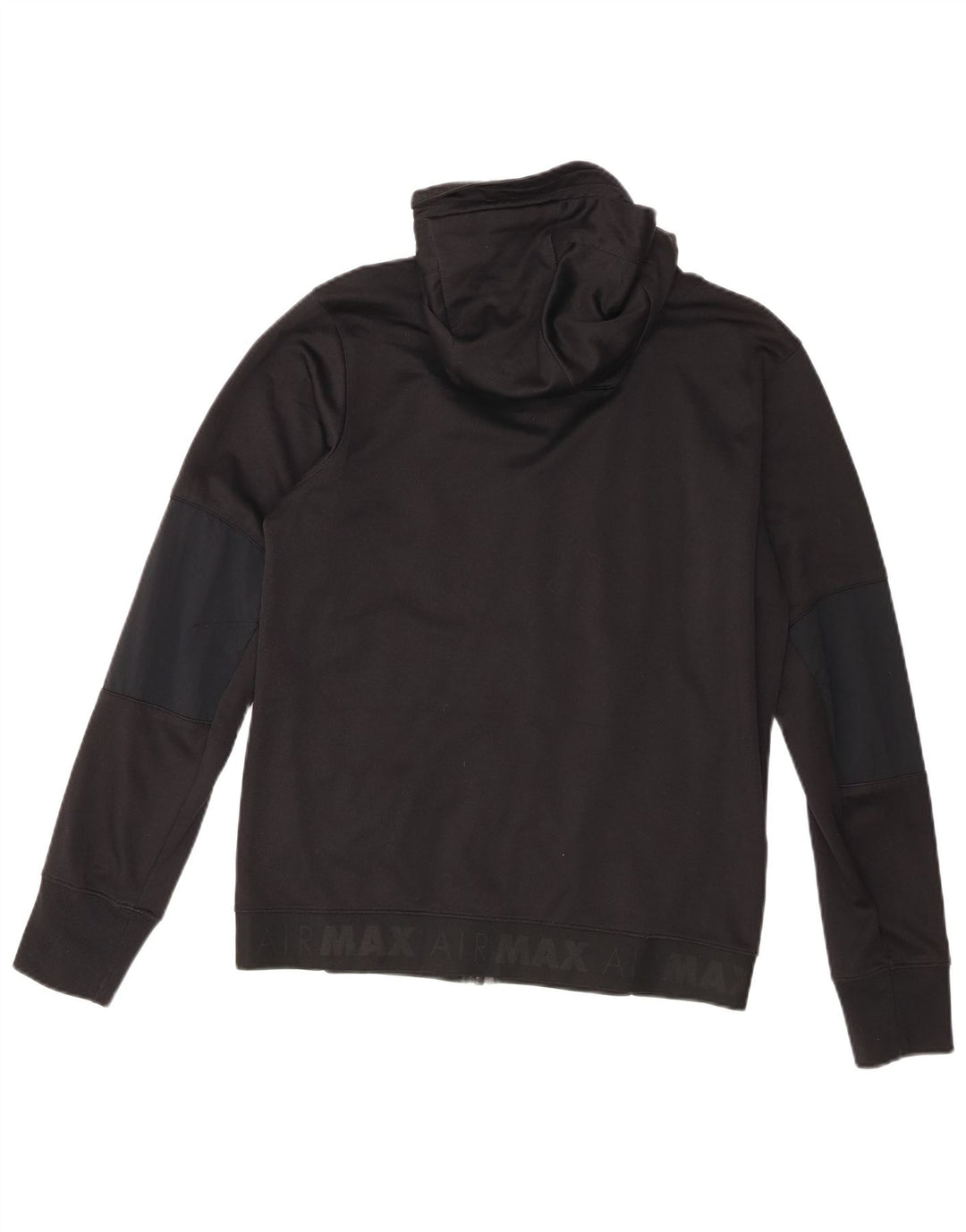 Jachetă de trening cu glugă grafică Nike pentru bărbați, bumbac mediu negru