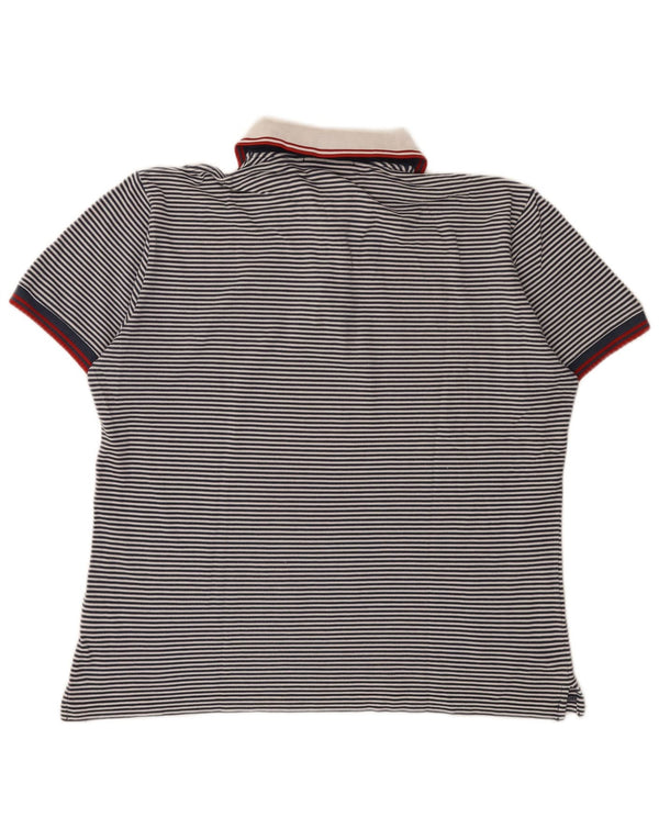 Cămașă polo pentru bărbați Fred Perry XL, bumbac cu dungi, albastru marine
