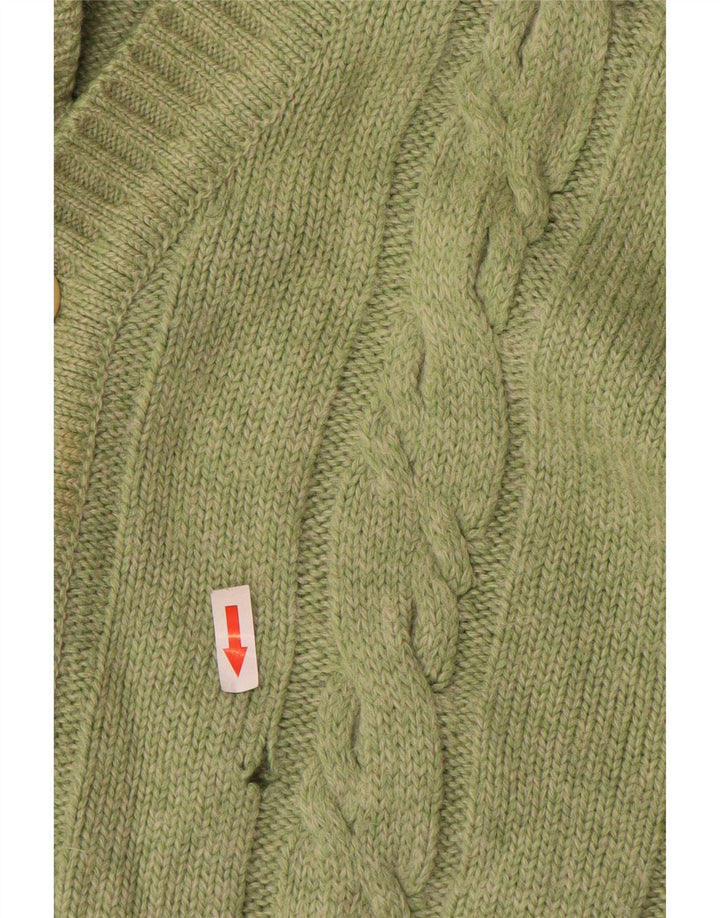 Pulover cardigan pentru bărbați Malagrida, verde mediu