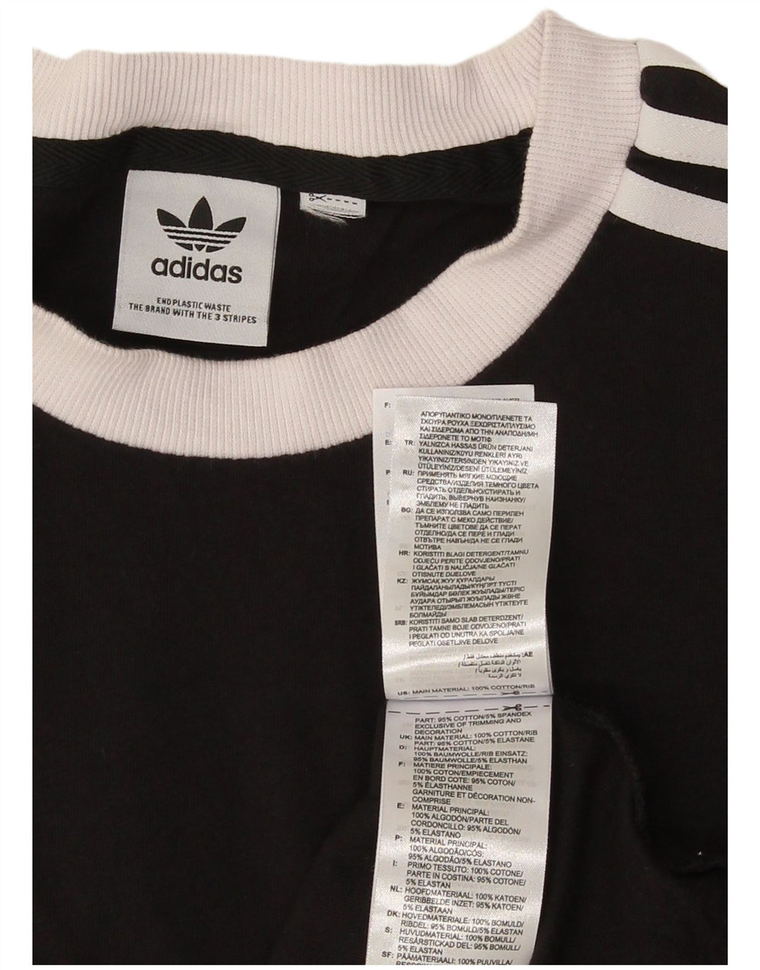 Tricou Bărbați Adidas Top Mediu Negru Bumbac