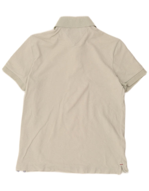 Tricou polo Tommy Hilfiger, personalizat, din bumbac verde mic
